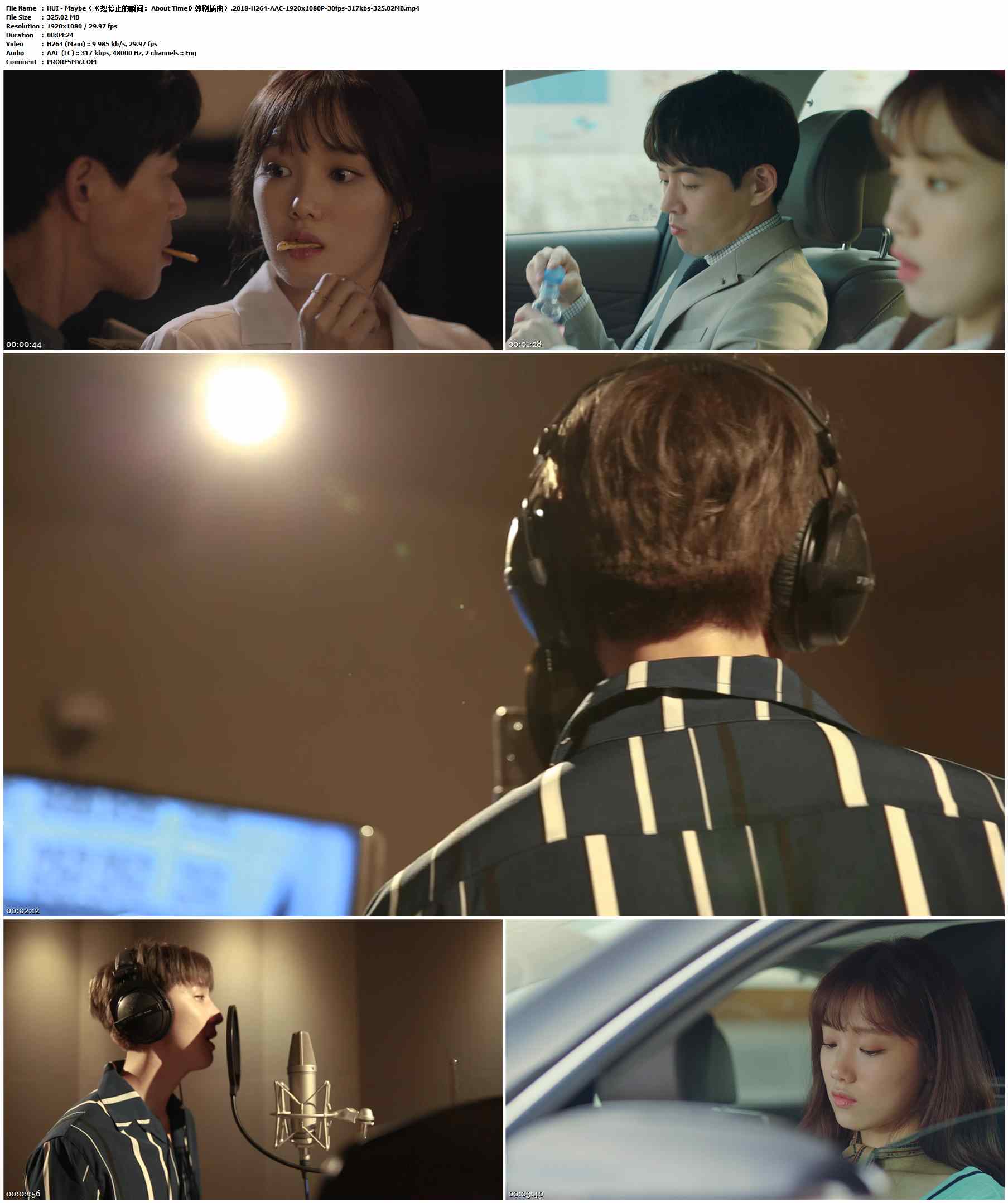 HUI - Maybe（《想停止的瞬间：About Time》韩剧插曲）.2018-H264-AAC-1920x1080P-30fps-317kbs-325.02MB官方MV_高清MV